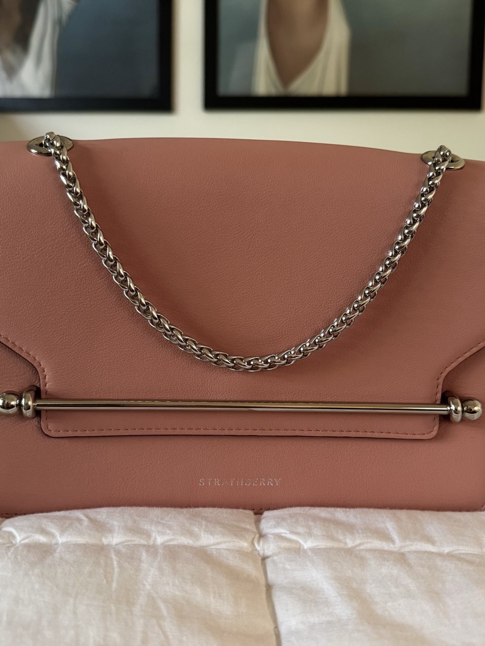 Strathberry East/West Full Size | Blush Pink